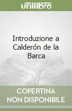 Introduzione a Calderón de la Barca Compra Online