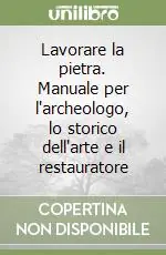 Quantità Limitata Lavorare la pietra. Manuale per l‘archeologo, lo storico dell‘arte e il restauratore