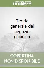 Promo Stagionale Teoria generale del negozio giuridico