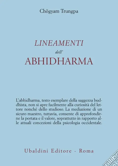 Subito Disponibile Lineamenti dell‘Abhidharma