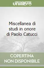 Ultima Occasione Miscellanea di studi in onore di Paolo Catucci
