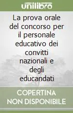 Promo Stagionale La prova orale del concorso per il personale educativo dei convitti nazionali e degli educandati