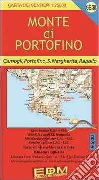 GE 38 Monte di Portofino. Carta dei sentieri 1 25.000 Offerta Lampo