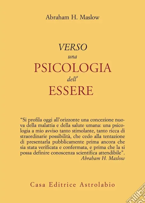 Affare Verso una psicologia dell‘essere