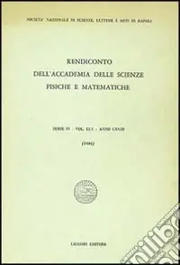Reso Gratuito Rendiconto dell‘Accademia delle scienze fisiche e matematiche. Serie IV. Vol. 51 Anno 1984