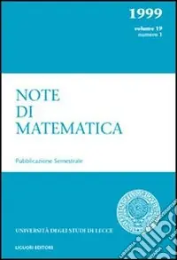 Note di matematica. Vol. 19/1 Offerta Speciale