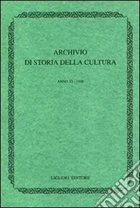 Offerta Lampo Archivio di storia della cultura (1997). Con indice
