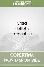 Promo Stagionale Critici dell‘età romantica
