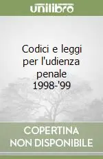 Affare Codici e leggi per l‘udienza penale 1998-‘99