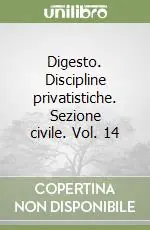 Saldi Digesto. Discipline privatistiche. Sezione civile. Vol. 14