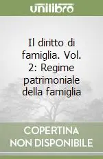 Il diritto di famiglia. Vol. 2 Regime patrimoniale della famiglia Novità