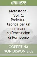 Professionale Metastoria. Vol. 1 Prelettura teorica per un seminario sull‘enchiridion di Pomponio