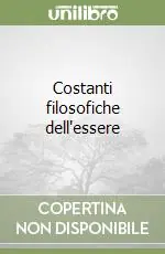 Affare Costanti filosofiche dell‘essere