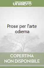 Prose per l‘arte odierna Solo Oggi