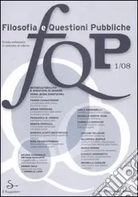FQP. Filosofia e questioni pubbliche (2008). Vol. 1 Acquista Ora