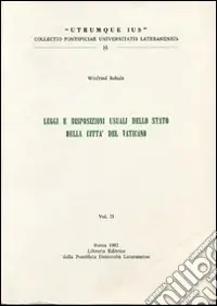 Pagamento Sicuro Legge e disposizioni usuali dello stato della Città del Vaticano. Vol. 2