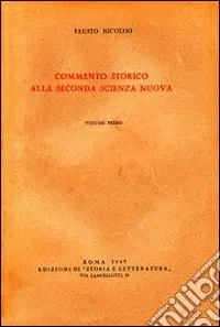 Commento storico alla seconda scienza nuova Sconto