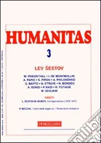 Humanitas (2009). Vol. 3 Lev Sestov Professionale