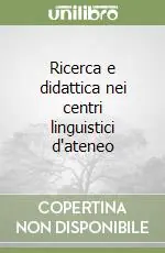 Solo Oggi Ricerca e didattica nei centri linguistici d‘ateneo