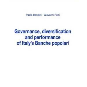 Promozione Esclusiva Governance, diversification and performance of Italy‘s Banche popolari