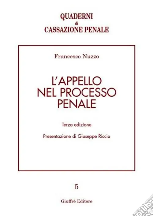 L‘appello nel processo penale Direttamente Dal Produttore