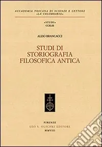 Studi di storiografia filosofica antica Spedito Oggi