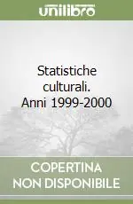 Statistiche culturali. Anni 1999-2000 Prezzo Conveniente