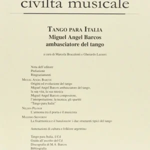 Super Prezzo Tango para Italia. Miguel Angel Barcos ambasciatore del tango. Con CD Audio