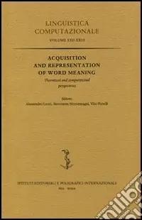 Prezzo Basso Acquisition and Representation of Word Meaning. Theoretical and Computational Perspectives