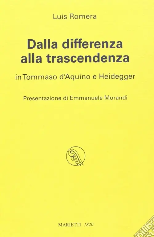 Spedizione Espresso Dalla differenza alla trascendenza in Tommaso d‘Aquino e Heidegger