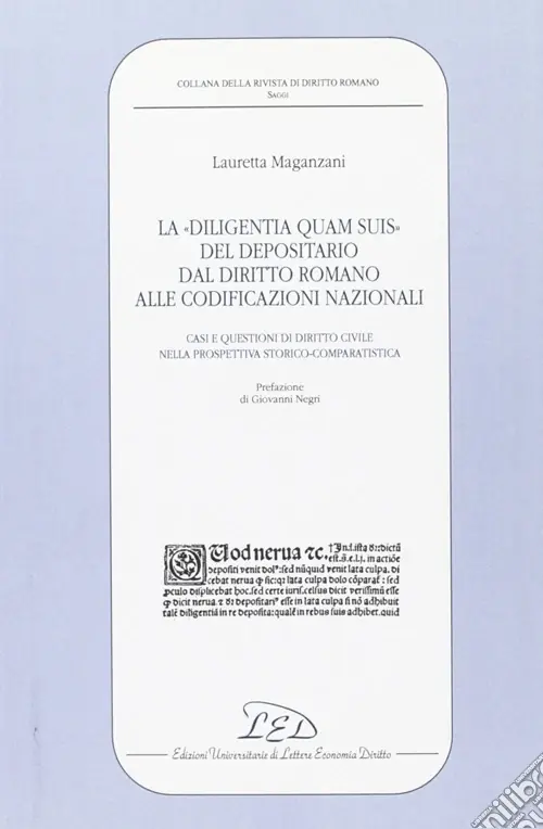 Diligentia quam suis del depositario Prezzo Ridotto