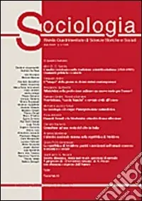 Sociologia. Rivista quadrimestrale di scienze storiche e sociali (2003). Vol. 2 Nuovo Arrivo