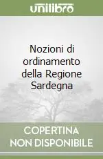 Di Tendenza Nozioni di ordinamento della Regione Sardegna