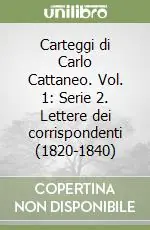 Carteggi di Carlo Cattaneo. Vol. 1 Serie 2. Lettere dei corrispondenti (1820-1840) Sconto