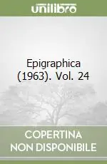Epigraphica (1963). Vol. 24 Prezzo Di Fabbrica