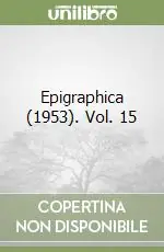 Epigraphica (1953). Vol. 15 Popolare