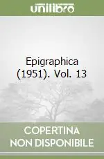 Epigraphica (1951). Vol. 13 Bestseller