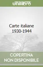 Carte italiane 1930-1944 Affare