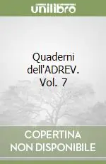Di Tendenza Quaderni dell‘ADREV. Vol. 7