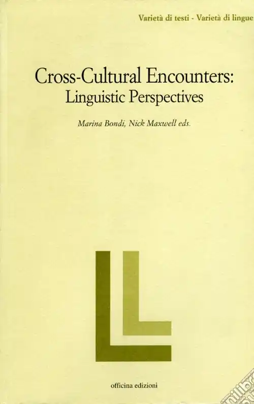 Non Perdere Cross-cultural encounters. Linguistic perspectives