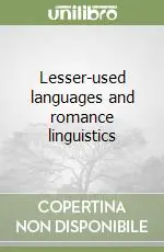 Economico Lesser-used languages and romance linguistics