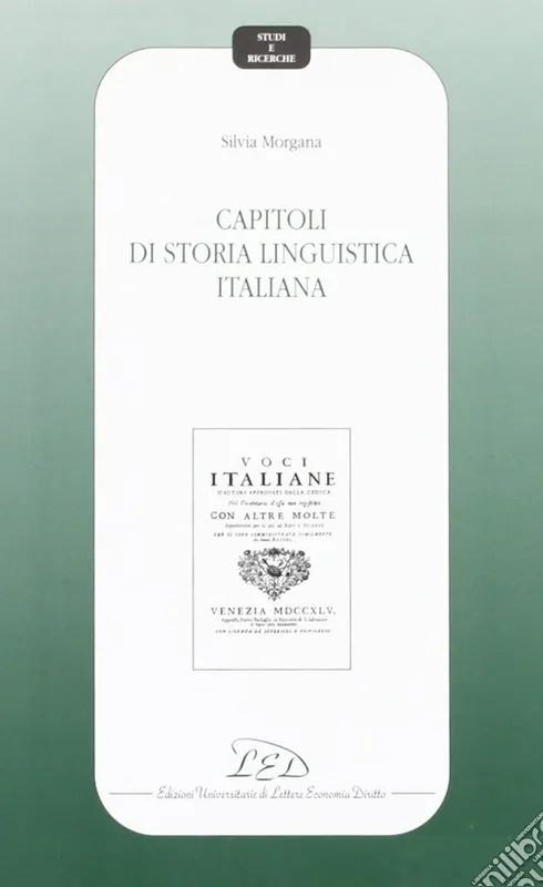 Non Perdere Capitoli di storia linguistica italiana