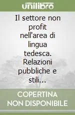 Prezzo Di Fabbrica Il settore non profit nell‘area di lingua tedesca. Relazioni pubbliche e stili comunicativi