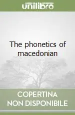 Offerta Limitata The phonetics of macedonian