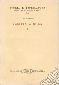 Acquista Ora Scripta minora