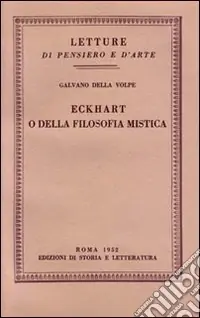 Promo Stagionale Eckhart o della filosofia mistica