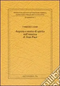 Professionale Arguzia e motto di spirito nell‘estetica di Jean Paul