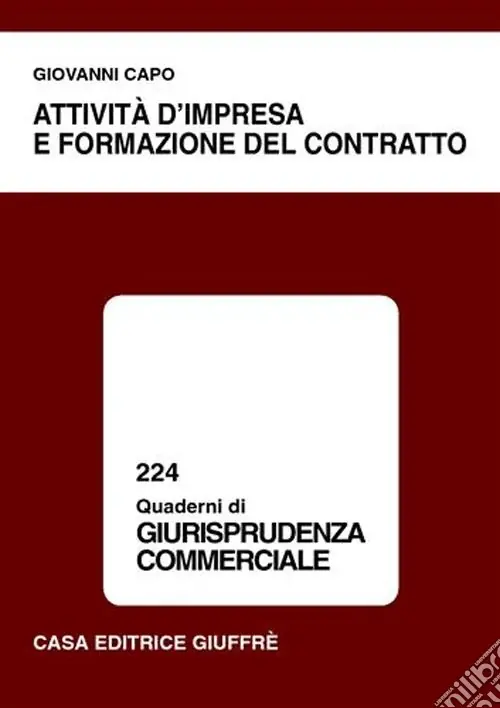 Attività d‘impresa e formazione del contratto Prezzo Scontato