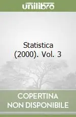 Statistica (2000). Vol. 3 Prezzo Ridotto