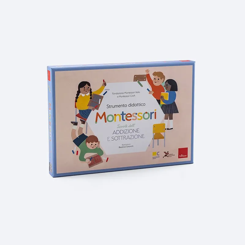 Tavole dell‘addizione e sottrazione - Strumento didattico Montessori Nuova Collezione